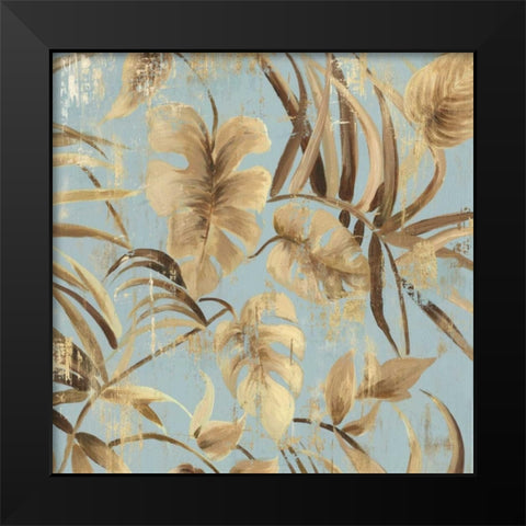 Gold Palms I Black Modern Wood Framed Art Print by Jensen, Asia