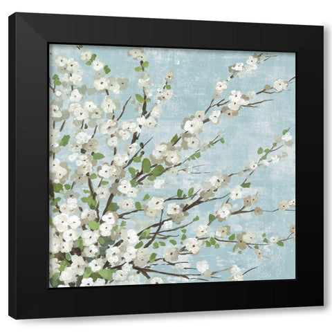 Fresh Pale Blooms II Black Modern Wood Framed Art Print by Jensen, Asia