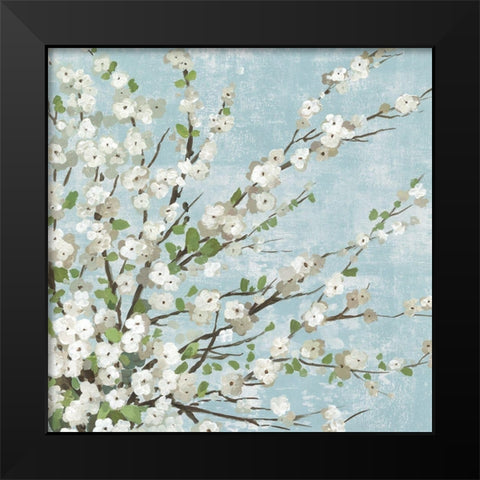 Fresh Pale Blooms II Black Modern Wood Framed Art Print by Jensen, Asia