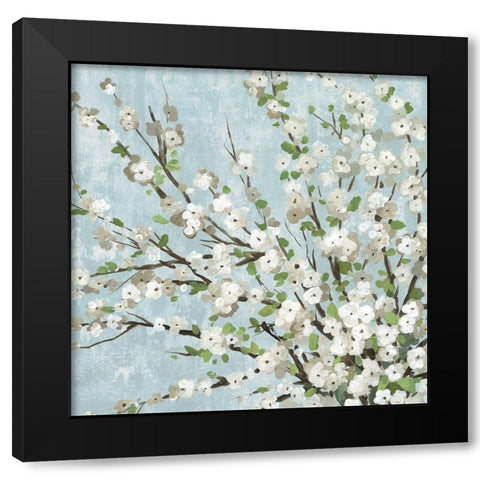 Fresh Pale Blooms III Black Modern Wood Framed Art Print with Double Matting by Jensen, Asia