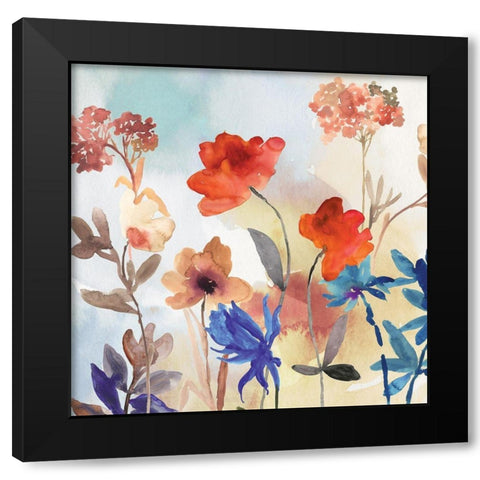 Spring Mix I Black Modern Wood Framed Art Print by Jensen, Asia