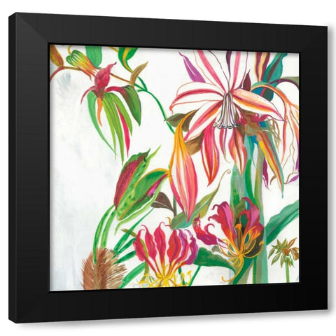 Tropical III Black Modern Wood Framed Art Print by Jensen, Asia
