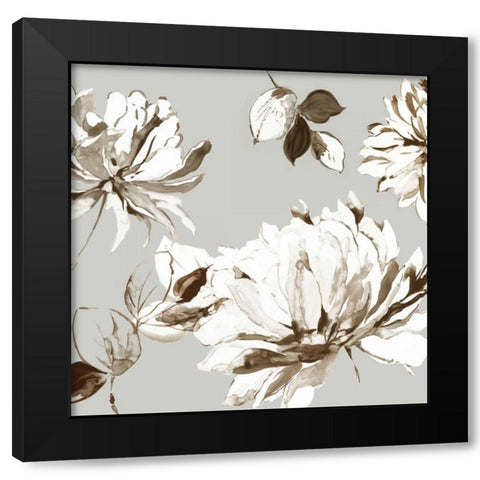 Botanical Gray II Black Modern Wood Framed Art Print by Jensen, Asia