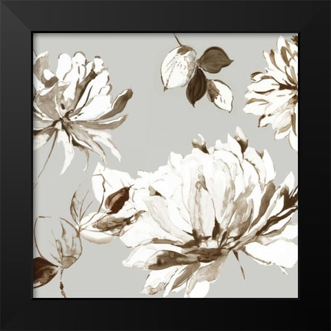 Botanical Gray II Black Modern Wood Framed Art Print by Jensen, Asia