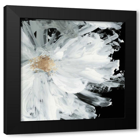 Black Peony Black Modern Wood Framed Art Print by Jensen, Asia