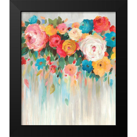 Trickling Black Modern Wood Framed Art Print by Jensen, Asia