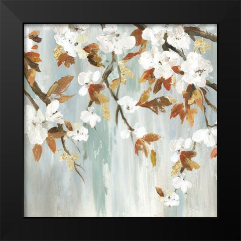 Golden Blooms III Black Modern Wood Framed Art Print by Jensen, Asia