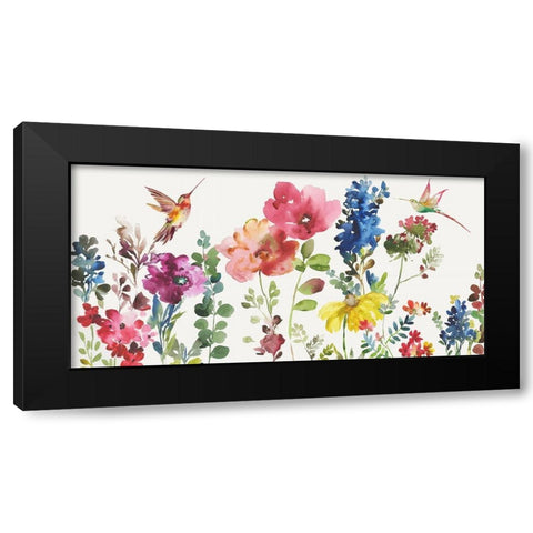 Garden Rumble Black Modern Wood Framed Art Print with Double Matting by Jensen, Asia