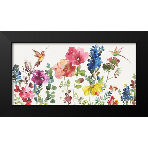 Garden Rumble Black Modern Wood Framed Art Print by Jensen, Asia