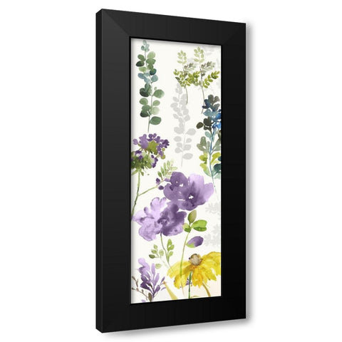 Luna II Violet Version Black Modern Wood Framed Art Print with Double Matting by Jensen, Asia