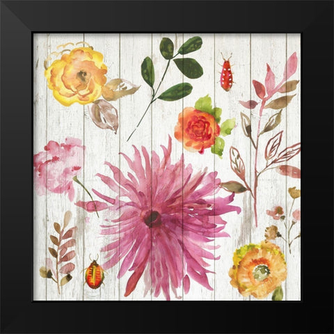 Folk Gardens II Black Modern Wood Framed Art Print by Jensen, Asia