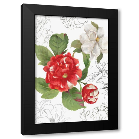 Florecer I Black Modern Wood Framed Art Print by Jensen, Asia