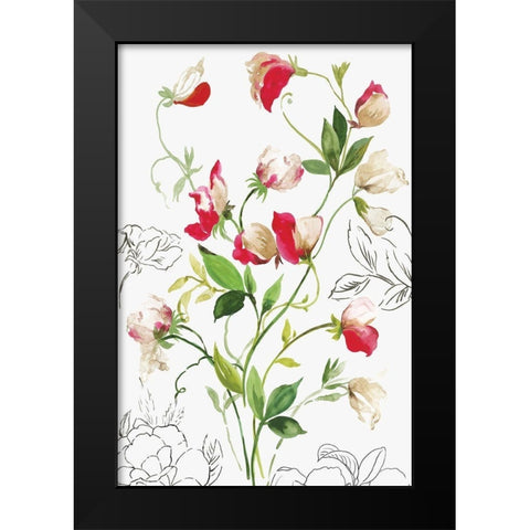 Florecer II Black Modern Wood Framed Art Print by Jensen, Asia