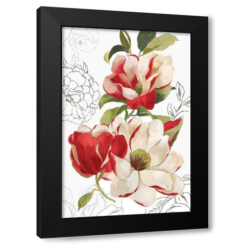 Florecer III Black Modern Wood Framed Art Print with Double Matting by Jensen, Asia