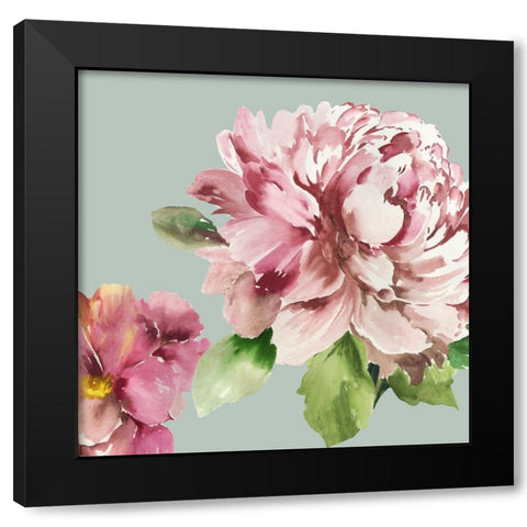 Pink Peony I  Black Modern Wood Framed Art Print by Jensen, Asia