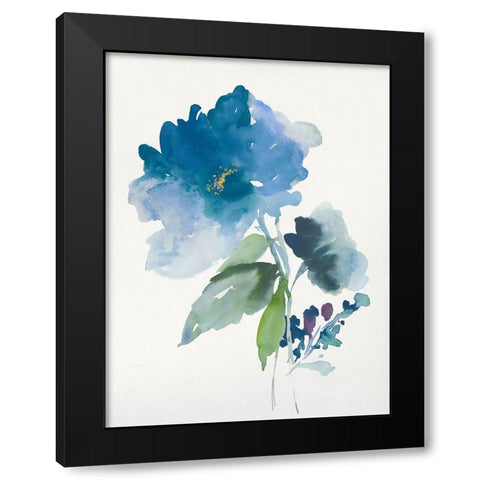Blue Flower Garden III Black Modern Wood Framed Art Print by Jensen, Asia