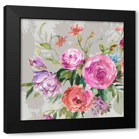 Botanical Bouquet  Black Modern Wood Framed Art Print by Jensen, Asia