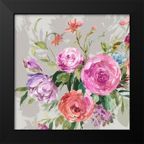 Botanical Bouquet  Black Modern Wood Framed Art Print by Jensen, Asia