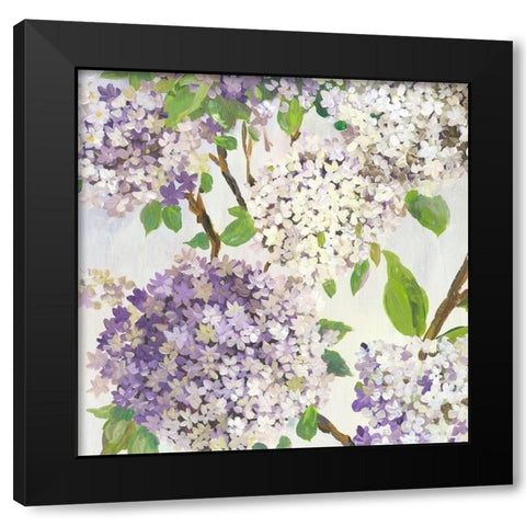 Summer Hydrangea I  Black Modern Wood Framed Art Print with Double Matting by Jensen, Asia