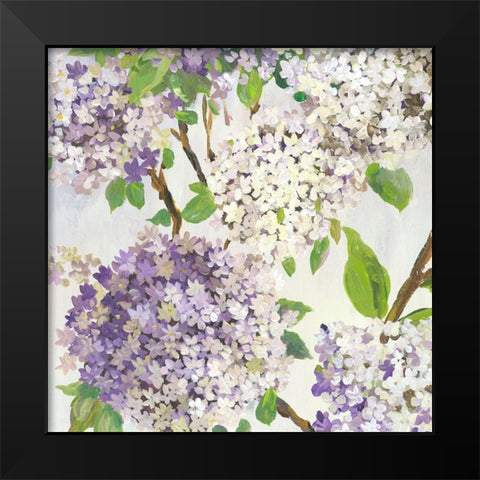 Summer Hydrangea I  Black Modern Wood Framed Art Print by Jensen, Asia