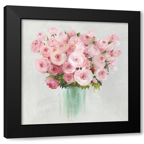 Roses Roses  Black Modern Wood Framed Art Print by Jensen, Asia