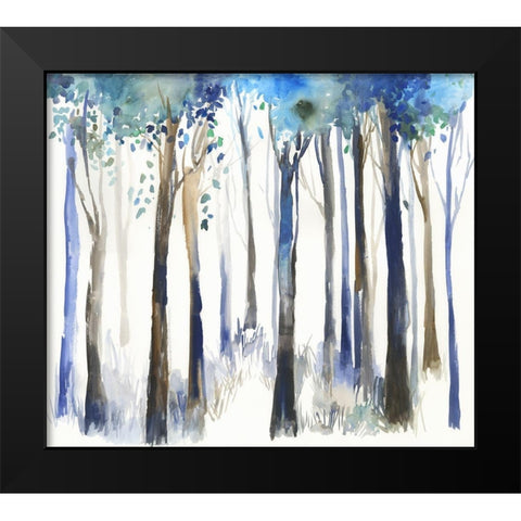 Intro  Black Modern Wood Framed Art Print by Jensen, Asia