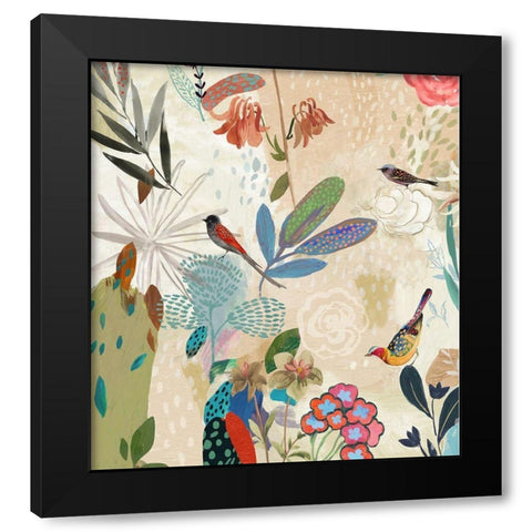 Where the Passion Flower Grows I Black Modern Wood Framed Art Print with Double Matting by Jensen, Asia