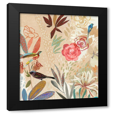 Where the Passion Flower Grows II Black Modern Wood Framed Art Print by Jensen, Asia