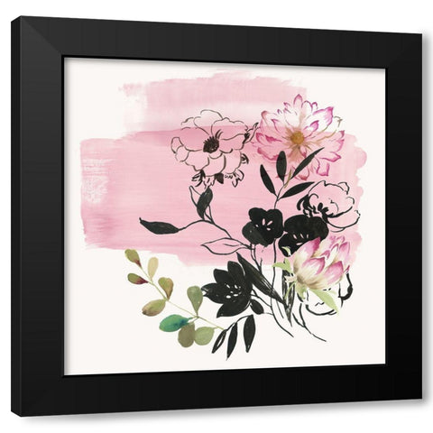 Mother Natures Flowers I Black Modern Wood Framed Art Print by Jensen, Asia