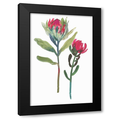 Spring is Purple II Black Modern Wood Framed Art Print by Jensen, Asia