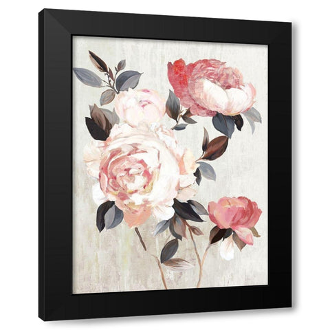 Bloom of Blush  Black Modern Wood Framed Art Print by Jensen, Asia