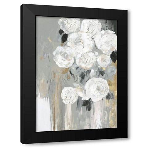 Cascading Gray  Black Modern Wood Framed Art Print by Jensen, Asia