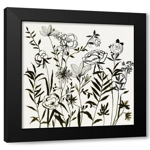 Joyful I  Black Modern Wood Framed Art Print by Jensen, Asia