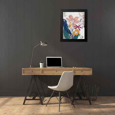 Smile of the Summer Black Modern Wood Framed Art Print by Jensen, Asia