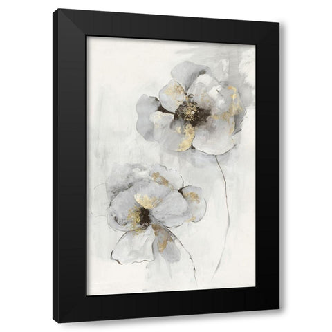 Silver Finesse I Black Modern Wood Framed Art Print with Double Matting by Jensen, Asia