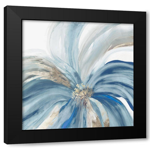 Blue Monarch II Black Modern Wood Framed Art Print by Jensen, Asia