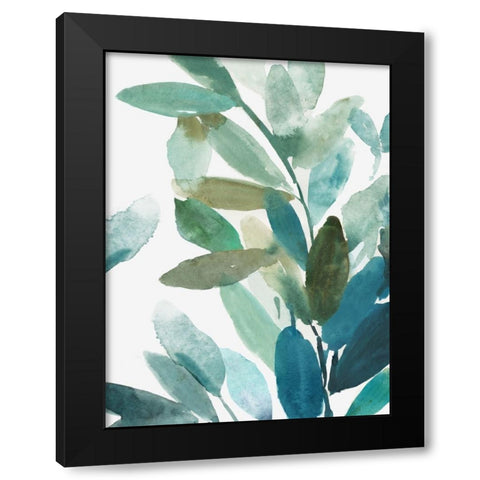 Chant of the Leaves II Black Modern Wood Framed Art Print by Jensen, Asia