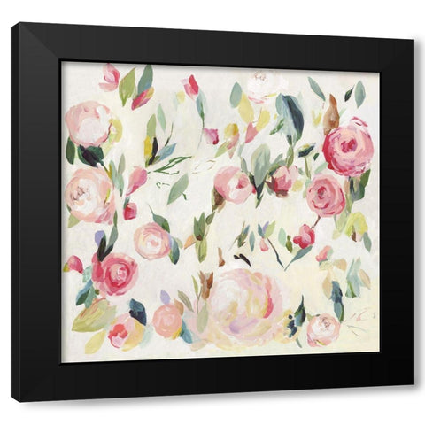 Roses Renaissance Black Modern Wood Framed Art Print by Jensen, Asia