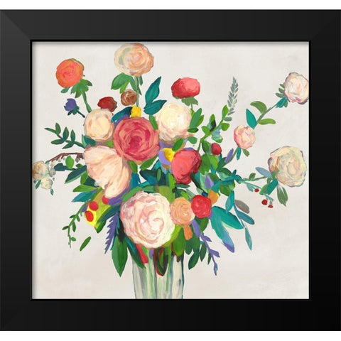 Sunshine in Petals Black Modern Wood Framed Art Print by Jensen, Asia