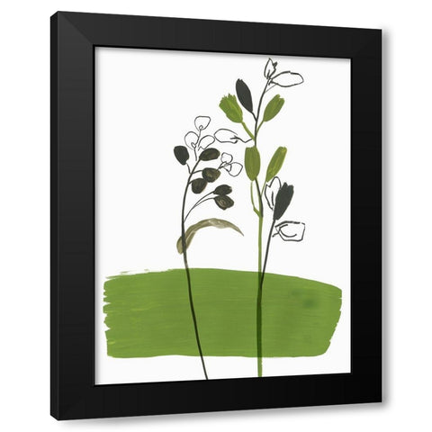 Little Herb I Black Modern Wood Framed Art Print with Double Matting by Jensen, Asia