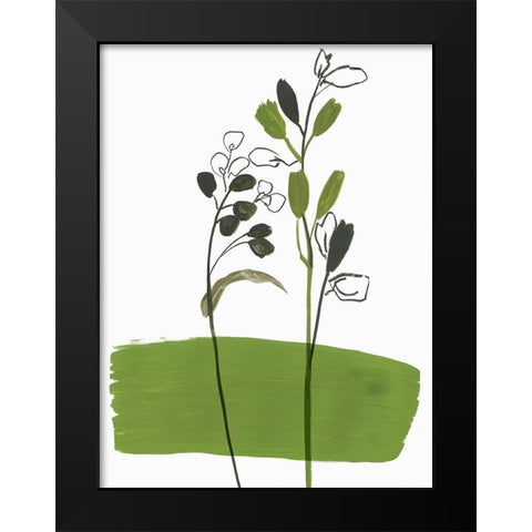 Little Herb I Black Modern Wood Framed Art Print by Jensen, Asia