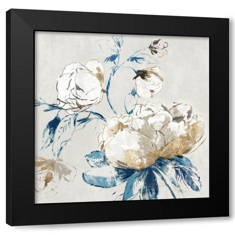 Gold Rosa II Black Modern Wood Framed Art Print by Jensen, Asia