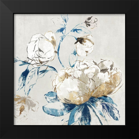 Gold Rosa II Black Modern Wood Framed Art Print by Jensen, Asia