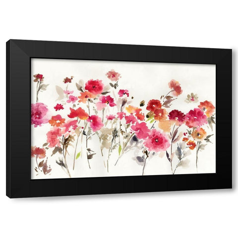 Bright Fresh Garden  Black Modern Wood Framed Art Print by Jensen, Asia