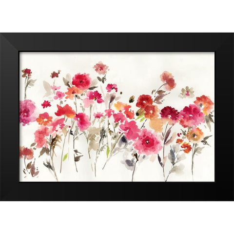 Bright Fresh Garden  Black Modern Wood Framed Art Print by Jensen, Asia