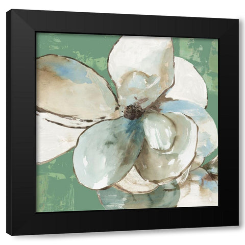 Emerald Flower II Black Modern Wood Framed Art Print by Jensen, Asia
