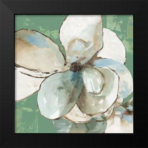 Emerald Flower II Black Modern Wood Framed Art Print by Jensen, Asia