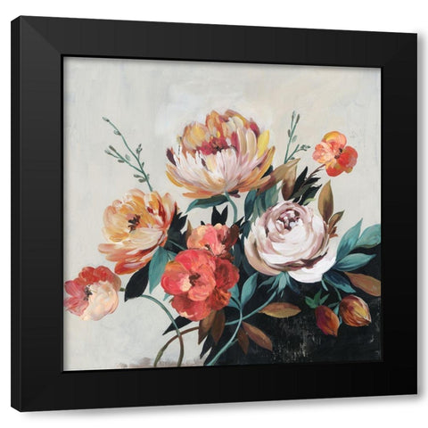 Fall Coloured Bouquet  Black Modern Wood Framed Art Print by Jensen, Asia