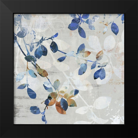 Golden Blue II Black Modern Wood Framed Art Print by Jensen, Asia