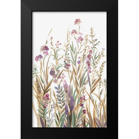 Fields of Wild Pink I  Black Modern Wood Framed Art Print by Jensen, Asia